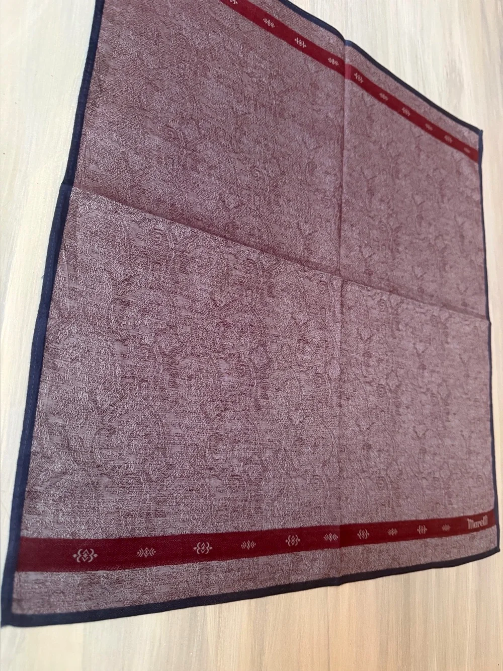 Marelli Italian Paisley Pocket Square Handkerchief Scarf Bandana Neckerchief